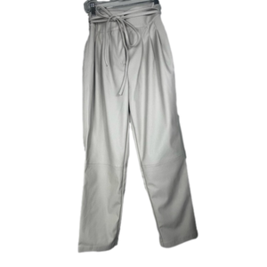 NWT Blank NYC crème faux leather trouser pants size 28